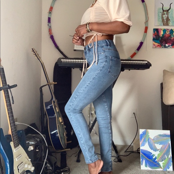 ❌SOLD❌ Saint Tropez Highwaisted Skinny Jeans Sz S - Picture 3 of 16